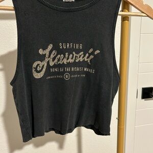 Garage Charcoal Surfing Hawaii Muscle Tee